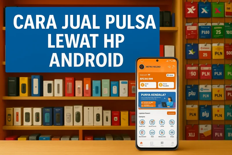 Cara Jual Pulsa Lewat HP Android