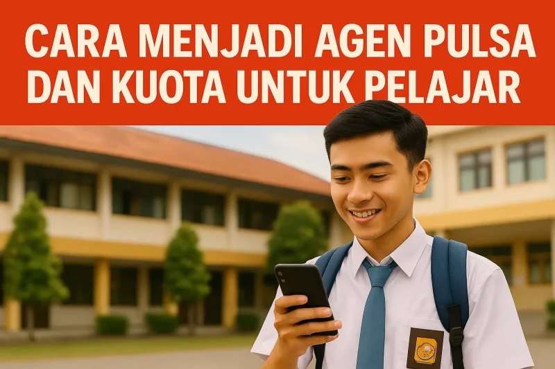 Cara Menjadi Agen Pulsa dan Kuota Untuk Pelajar