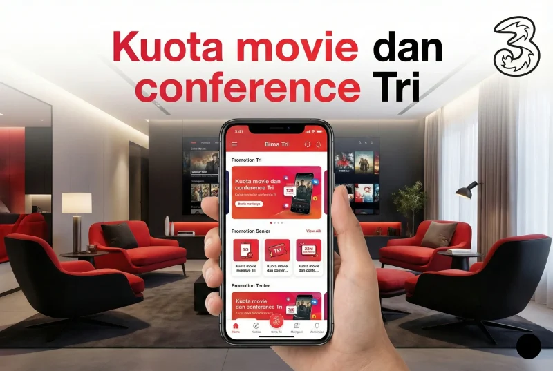 Kuota Movie dan Conference Tri